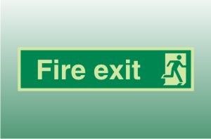 Photoluminescent Final Exit Right - Fire Safety Signs